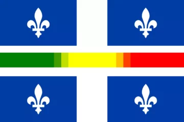 drapeau du Québec et l'indice de qualité de l'air